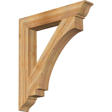 Ekena Millwork Imperial Traditional Rough Sawn Bracket, Western Red Cedar, 6"W x 40"D x 44"H BKT06X40X44IMP01RWR